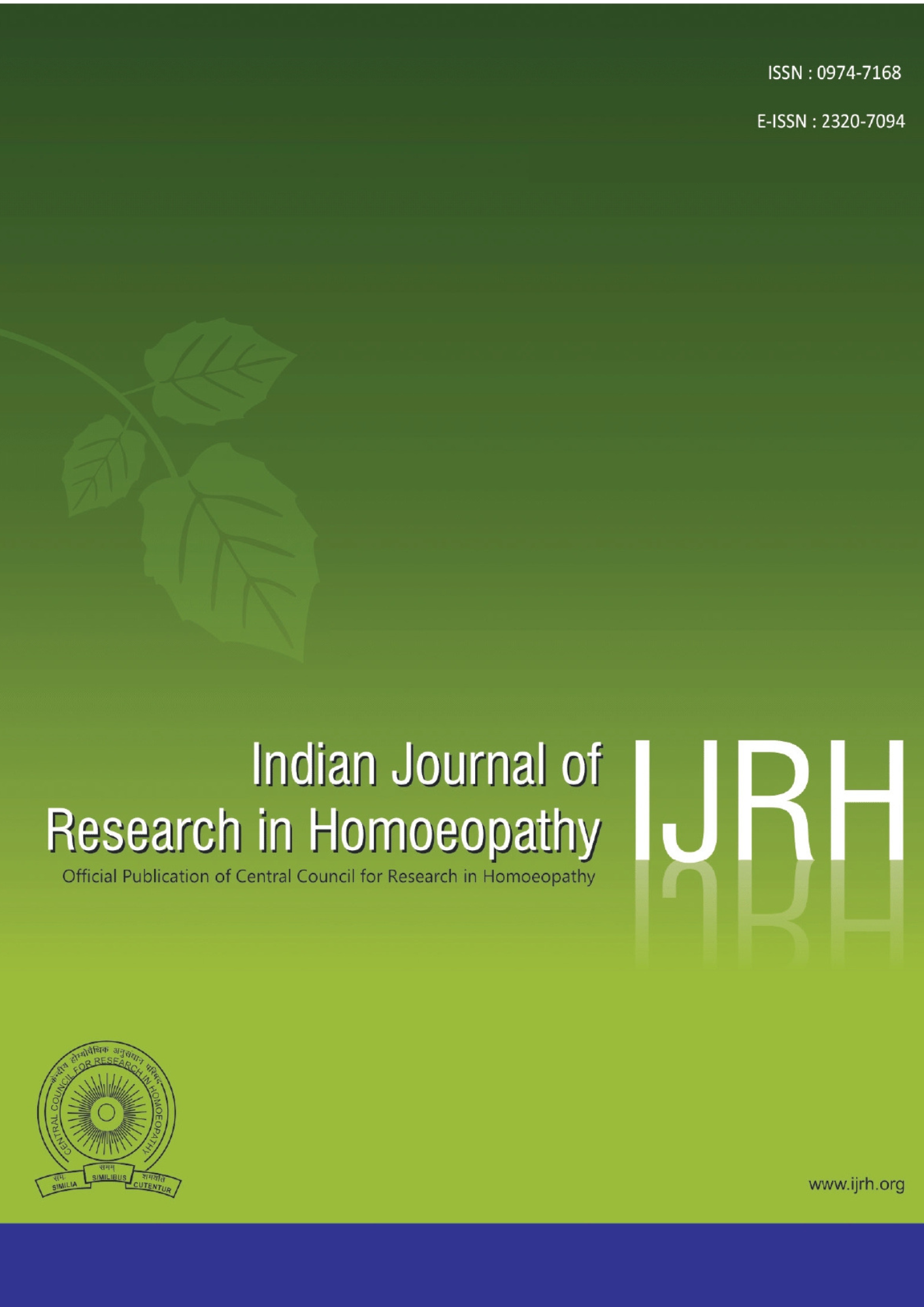 Indian Journal of Research in Homoeopathy cover art